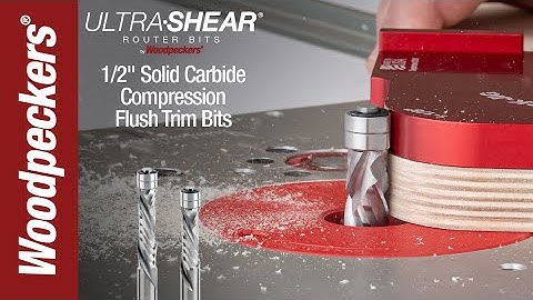 Ultra-Shear 1/2" Solid Carbide Spiral Compression Flush Trim Bits