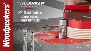 Celebrity Ultra-Shear 1/2" Solid Carbide Spiral Compression Flush Trim Bits Profile