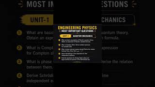 Engineering physics most important questions b tech 1st year👍👍👍..# study #shots ...