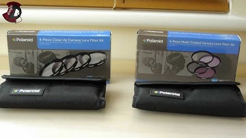 Polaroid 52mm Macro and Multi Coated Glass 4 Piece Filter Kits unboxing & review