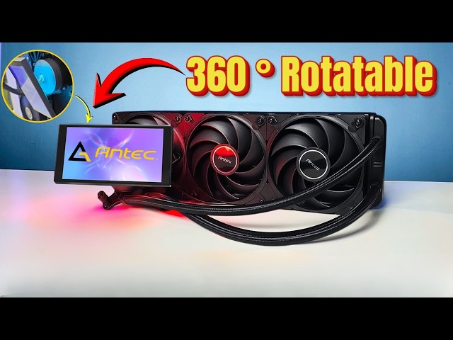 Antec's New Vortex View 360 AIO Has a Rotatable 5-Inch LCD and