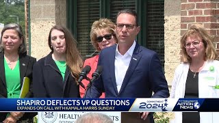 Gov. Shapiro continues to face, deflect questions about potential VP candidacy
