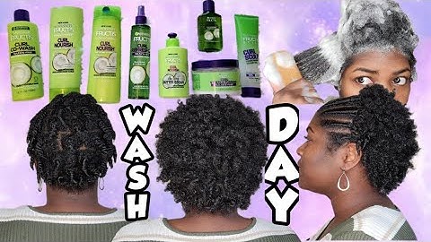 NATURAL HAIR WASH DAY ROTUINE REGIMEN + TWISTOUT RESULTS FT CURLBOX & GARNIER FRUCTIS CURL NOURISH