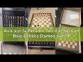 Avis sur la Peradix Jeu d'échecs en Bois Échecs Dames avec Tiroir,2 en 1 Echiquier Magnétique de Voy