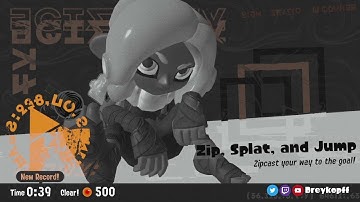 Splatoon 3 | IL Speedrun | 1-6 in 0:39 (Zip, Splat, and Jump)
