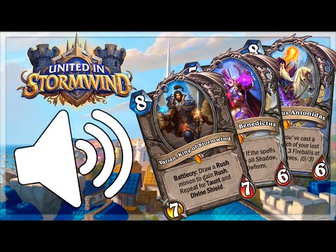 Hearthstone - All Legendary Play Sounds, Music, and Subtitles! (Legacy ~ United in Stormwind)