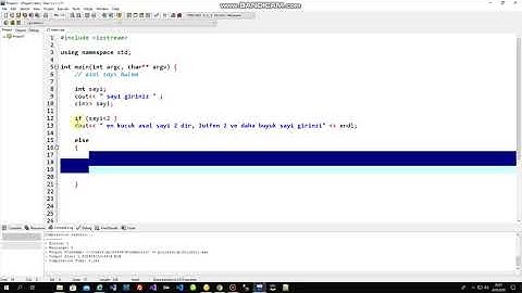 13 C++ Programlama asal sayı bulma