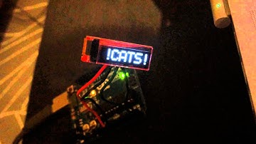OLED nodejs library WIP - scrolling text in large size