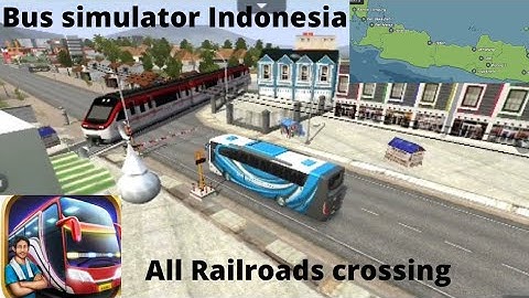 Bus simulator Indonesia All Railroads crossing Solo और wonogiri के बीच all Railroads crossing