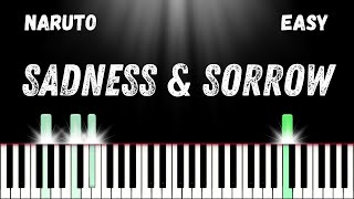 Sadness & Sorrow - Naruto | Easy Piano Tutorial