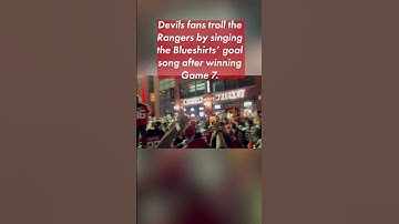 😈🏒 Devils fans troll the Rangers on the streets of Newark after Game 7 win | #shorts | NYP Sports