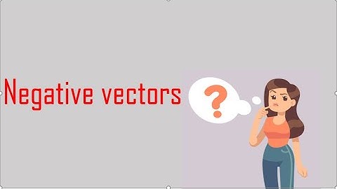 NEGATIVE VECTORS.