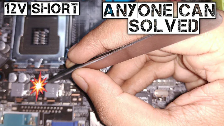 Desktop Motherboard 12Volt Short Crcuit Remove Easy way