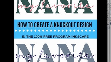 Knock Out Effect Design in Inkscape Tutorial