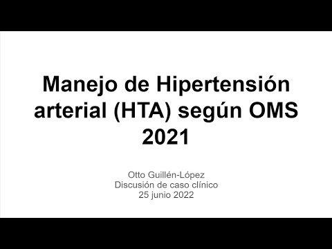 Manejo de HTA según Guía OMS 2021