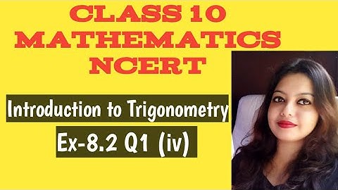 Ex-8.2 Q1(iv)/Introduction to Trigonometry/chptr no. 8/Class 10 Mathematics ncert/Let