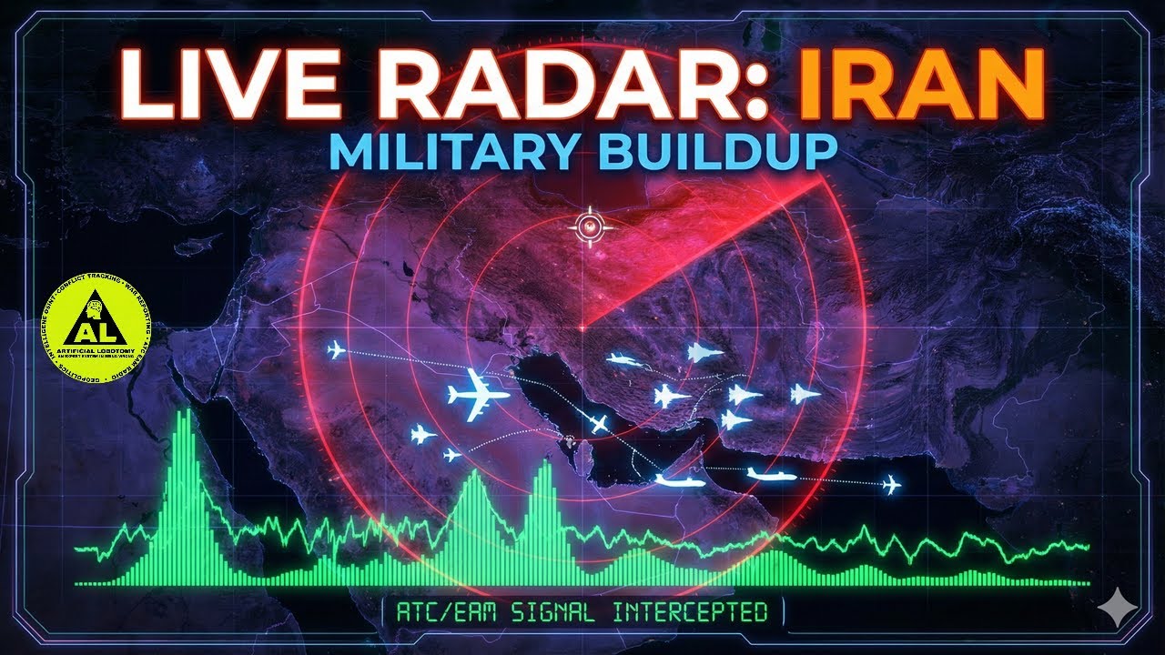 🚨 IRAN LIVE: 24/7 Intercepting Military Comms | Middle East Airspace Monitor - OSINT