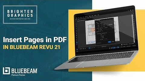 Insert Pages in PDF using Bluebeam Revu | Insert Blank Page or Pages from Other Documents in PDF