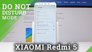 Do Not Disturb Mode in XIAOMI Redmi 5 - Mute Notifications / Silence Mode