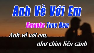 Anh Về Với Em Karaoke Tone Nam | Karaoke Nhạc Sống Chuẩn Mới Nhất NBP. Music