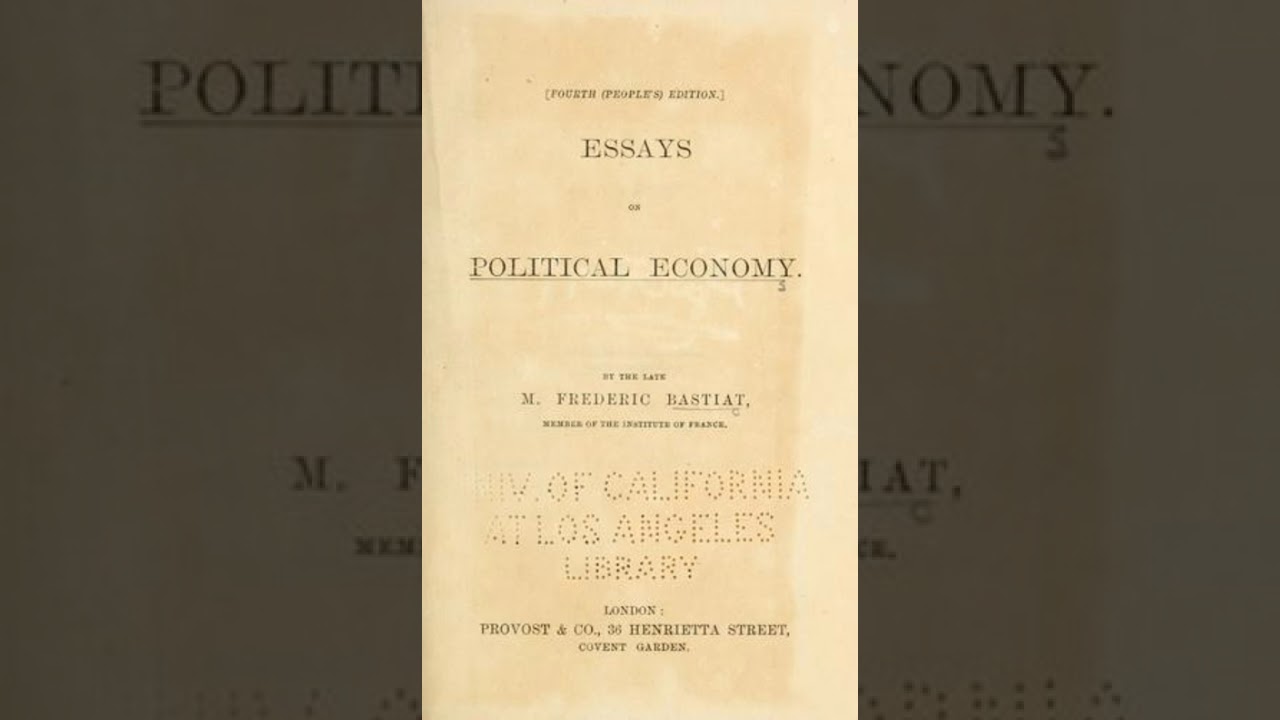 Essays on Political Economy - Frederic Bastiat | Full Audiobook 📚