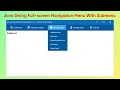 Java Swing Dashboard Navigation Menu with Submenu Items | Java Swing UI Design
