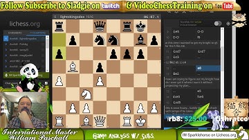 IM Sladgie Game analysis w/subsThursday lichess
