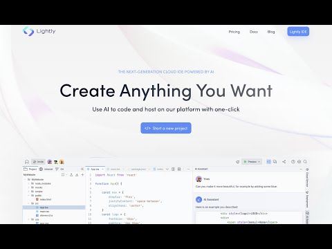 Say Hello to Your New Coding Partner: Lightly IDE's AI Assistant