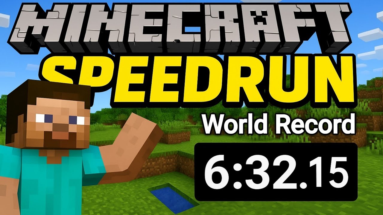 Minecraft SPEEDRUN World Record (Insane Luck!) - YouTube
