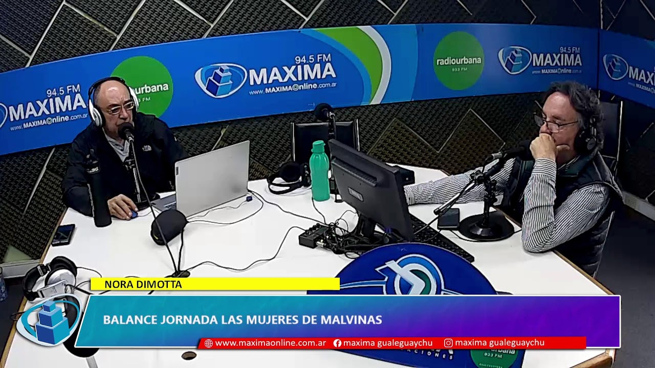 NORA DIMOTTA. Balance jornada las mujeres de Malvinas| Radio Máxima 94.5mhz. Gualeguaychú