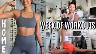 WEEK OF WORKOUTS | Effective Home Workouts + Minimal to No Equipment Needed!