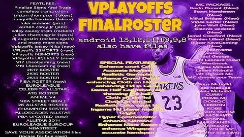 NBA 2K20 TO 2K23 UPDATED ROSTER | PASSWORD ON PIN COMMENT | HD GRAPHICS | HYPE COM | MC LEBRON &MORE