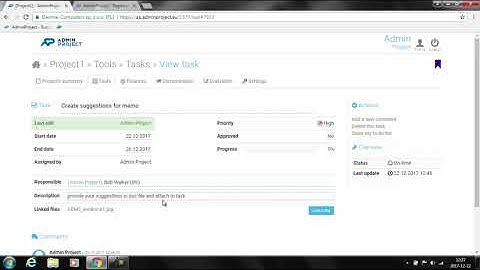 AdminProject tutorial - basic functions - to do list
