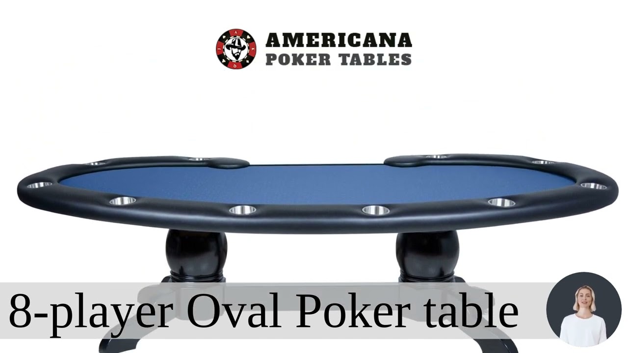 Oval Poker Dining Table, 10 person, with Dining Top, Prestige