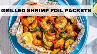 Grilled Shrimp Foil Packets | Grilled Shrimp Recipe