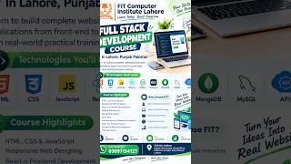 Full Stack Development Course Lahore, Punjab Pakistan