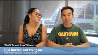 EOP/USP Summer Bridge Welcome Video!