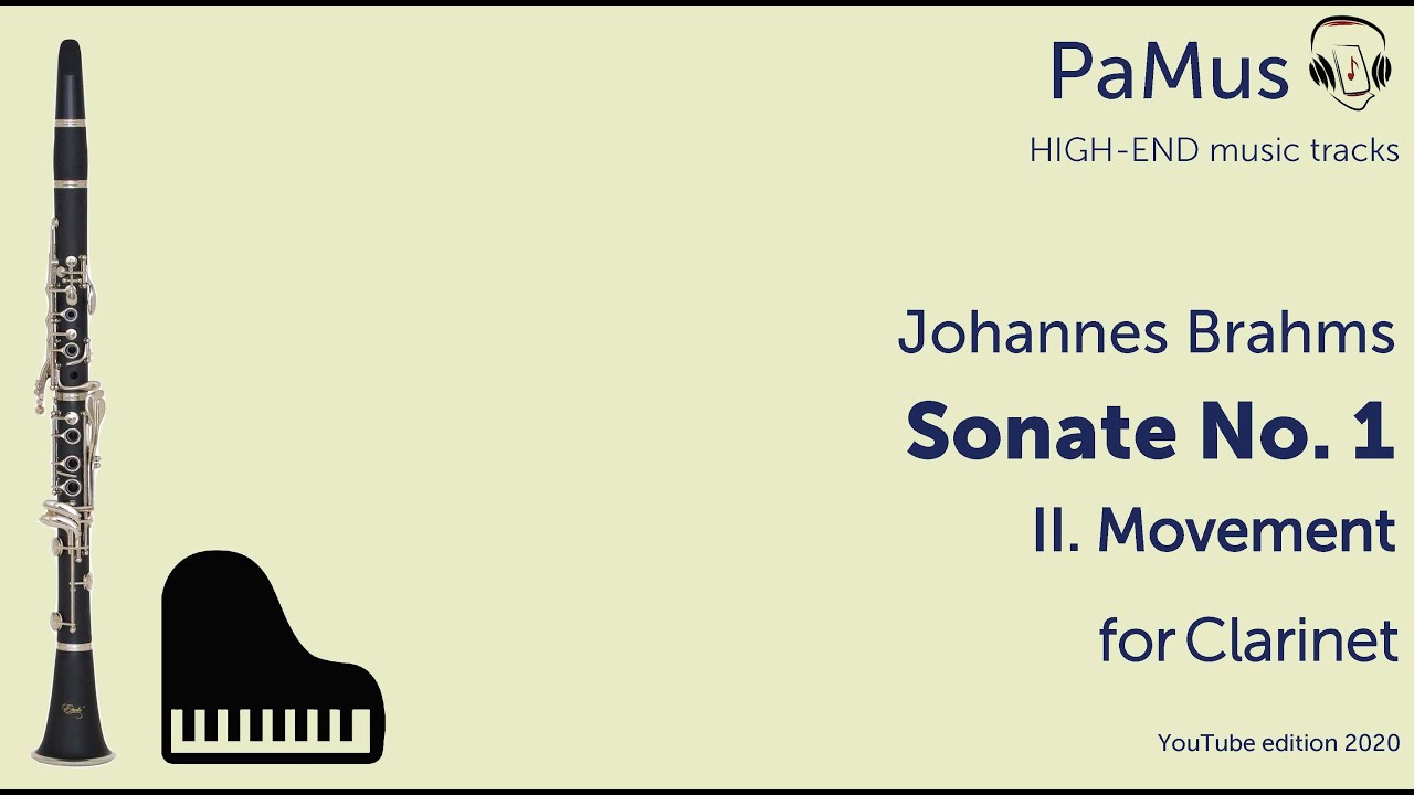 Johannes Brahms: Clarinet sonate No. 1, 2nd movement