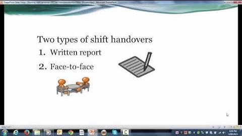 Handover Introduction Video
