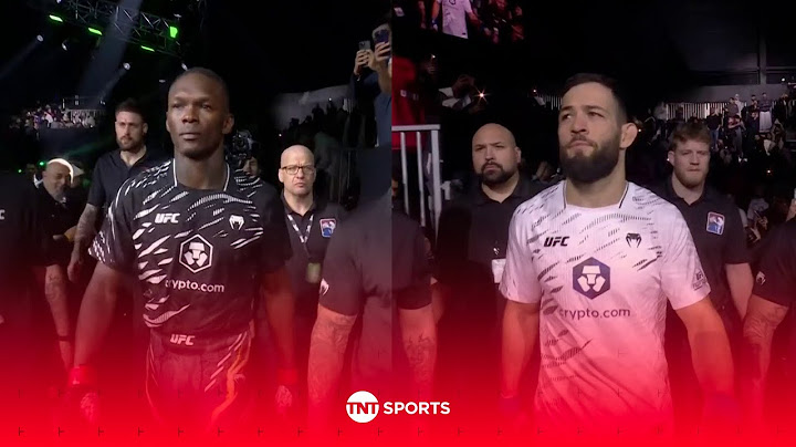 #UFCSaudiArabia Walkout Entrance: Israel Adesanya & Nassourdine Imavov enter the Octagon 🔥