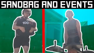 Trying the Mirafit Sandbag | Strongman Events Training Session