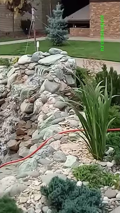 Декоративный водопад в саду. Гарденпатио gardenpatio.ru - YouTube