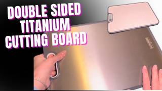 Titanium Double Sided Cutting Board Review & Unboxing | Easy Clean Kitchen Must-Have