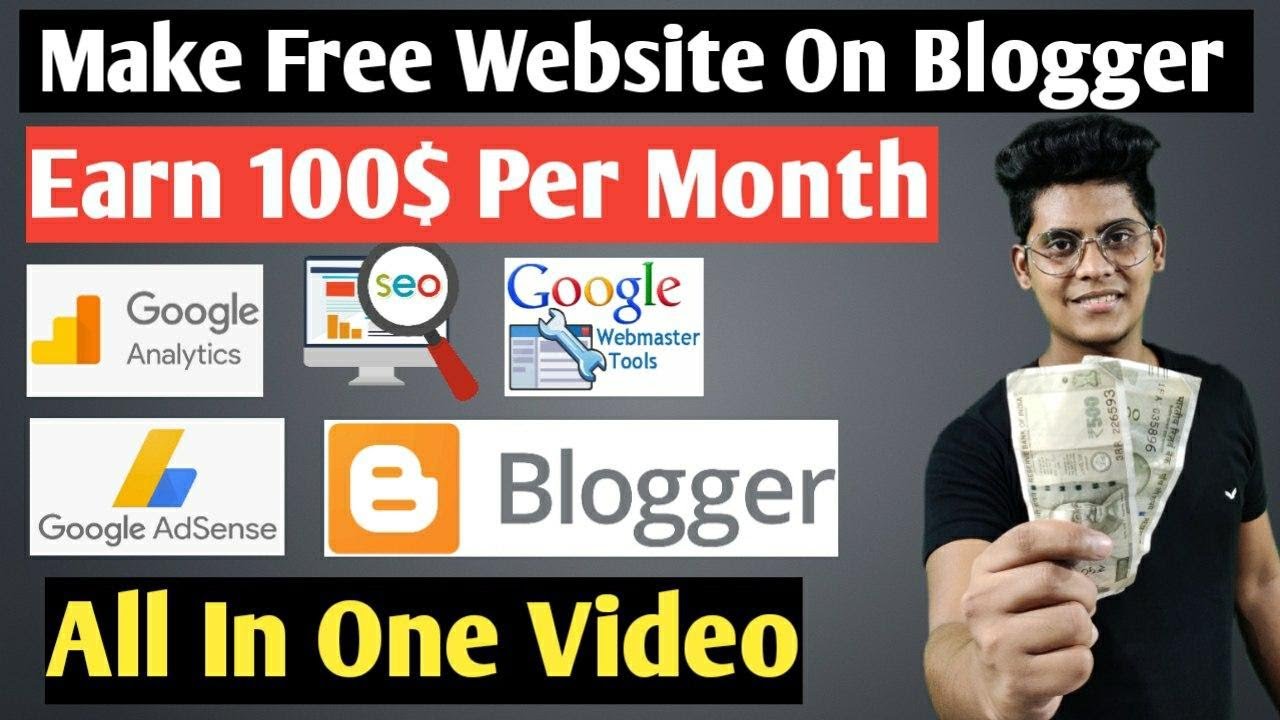 Earn 100$ | How To Make Website On Blogger And Earn From Adsense ...