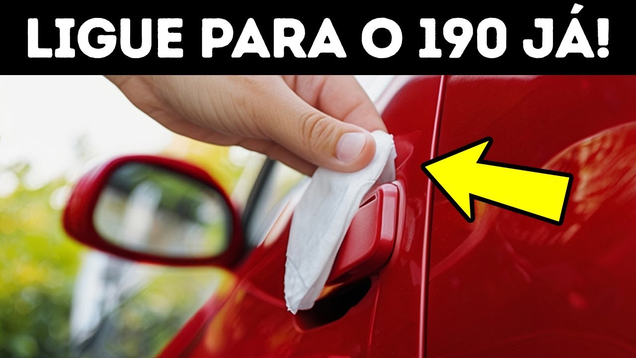 Se você vir um guardanapo na maçaneta do seu carro, não toque nele!