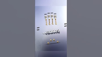 4-Cylinder Engine: From Assembly to Motion | SolidWorks Tutorial & Animation