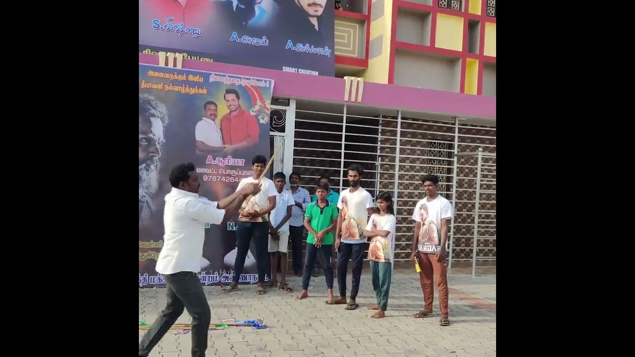 Sardar FDFS | Sardar movie fans celebration 🎉🎉🔥🔥 | Awesome live silambam 😍| Karthi fans club 