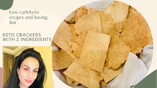 KETO CRACKERS WITH 2 INGREDIENTS/GLUTEN FREE CRACKERS The Infinitely Customizable Keto Cracker Start With 2 Ingredients