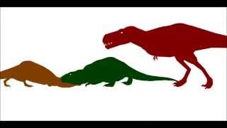 Extatossaurus Rex Vs Giganotossaurus Vs Tyrannossaurus Rex