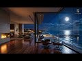 Elegant Penthouse Smooth Jazz Lounge | Cozy Moonshine Ambience for Deep Focus
